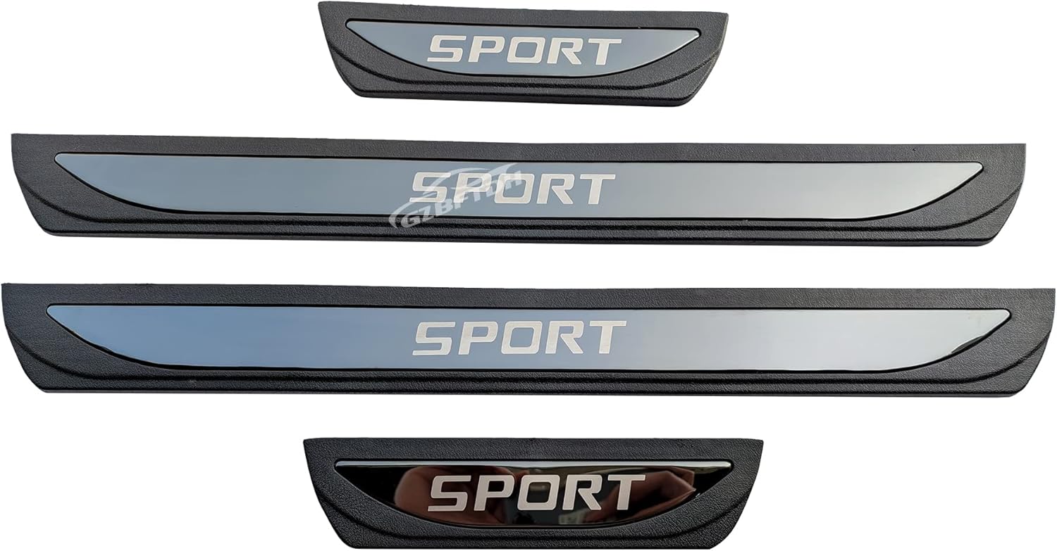 GZBFTDH Car Door Entry Guard, for Renault Koleos Kadjar Megane Accessories, Auto Door Sill Protector Stainless Steel Kick Panels Scuff Plate