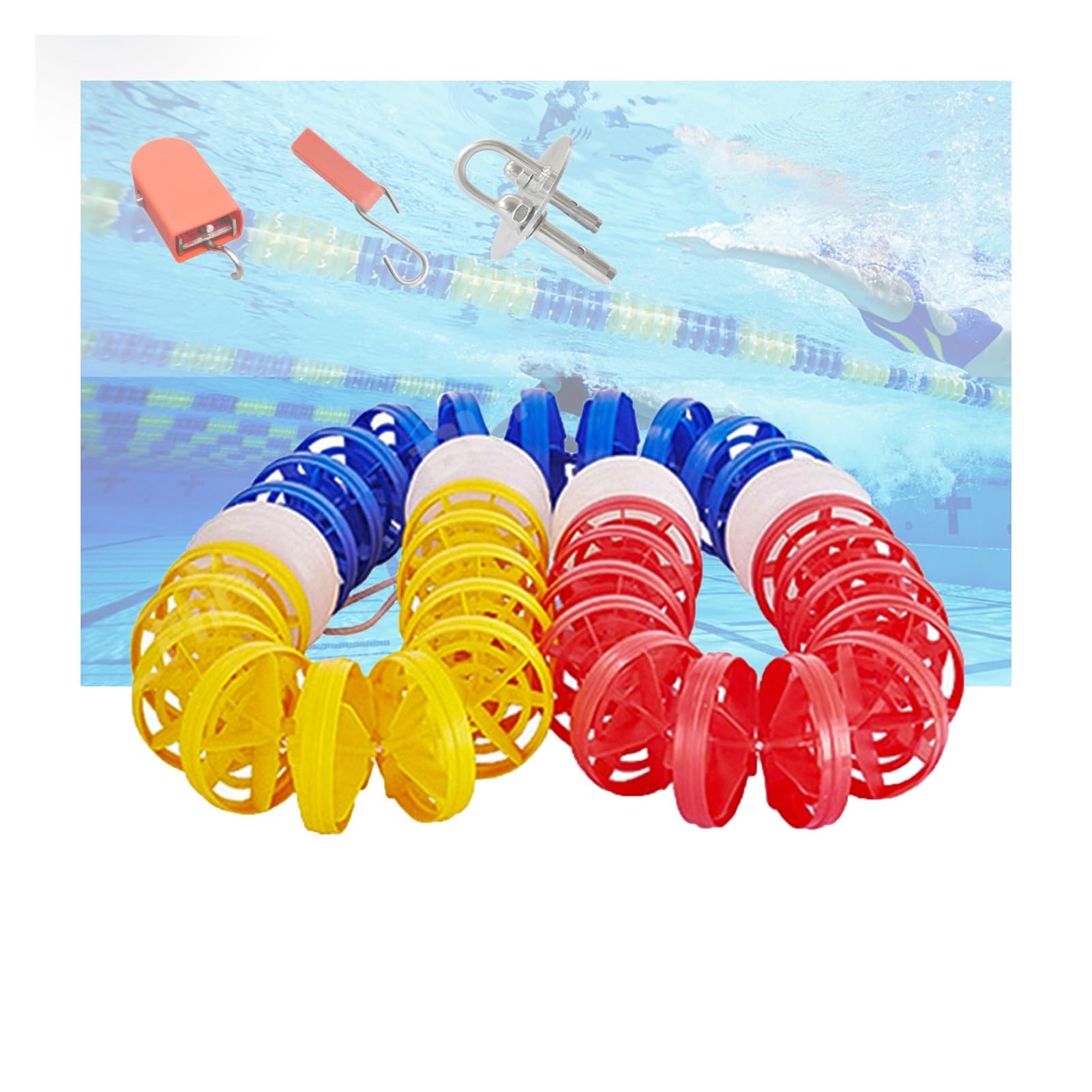 Barrière de sécurité flottante pour piscine, forte flottabilité, installation facile pour les zones aquatiques intérieures et extérieures