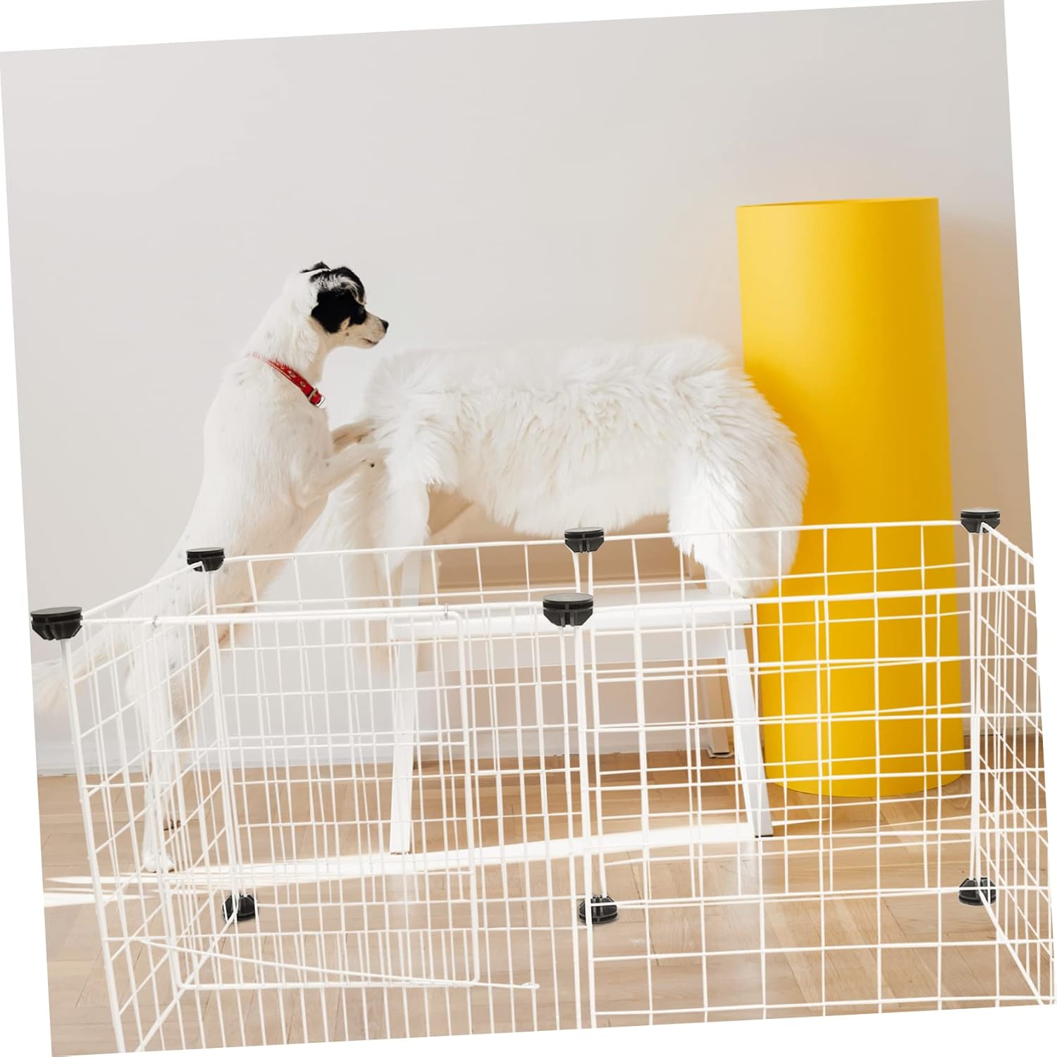 Pet Kennel Dog Crate Cat Cage Breathable Mesh Easy Assembly Wire Fence