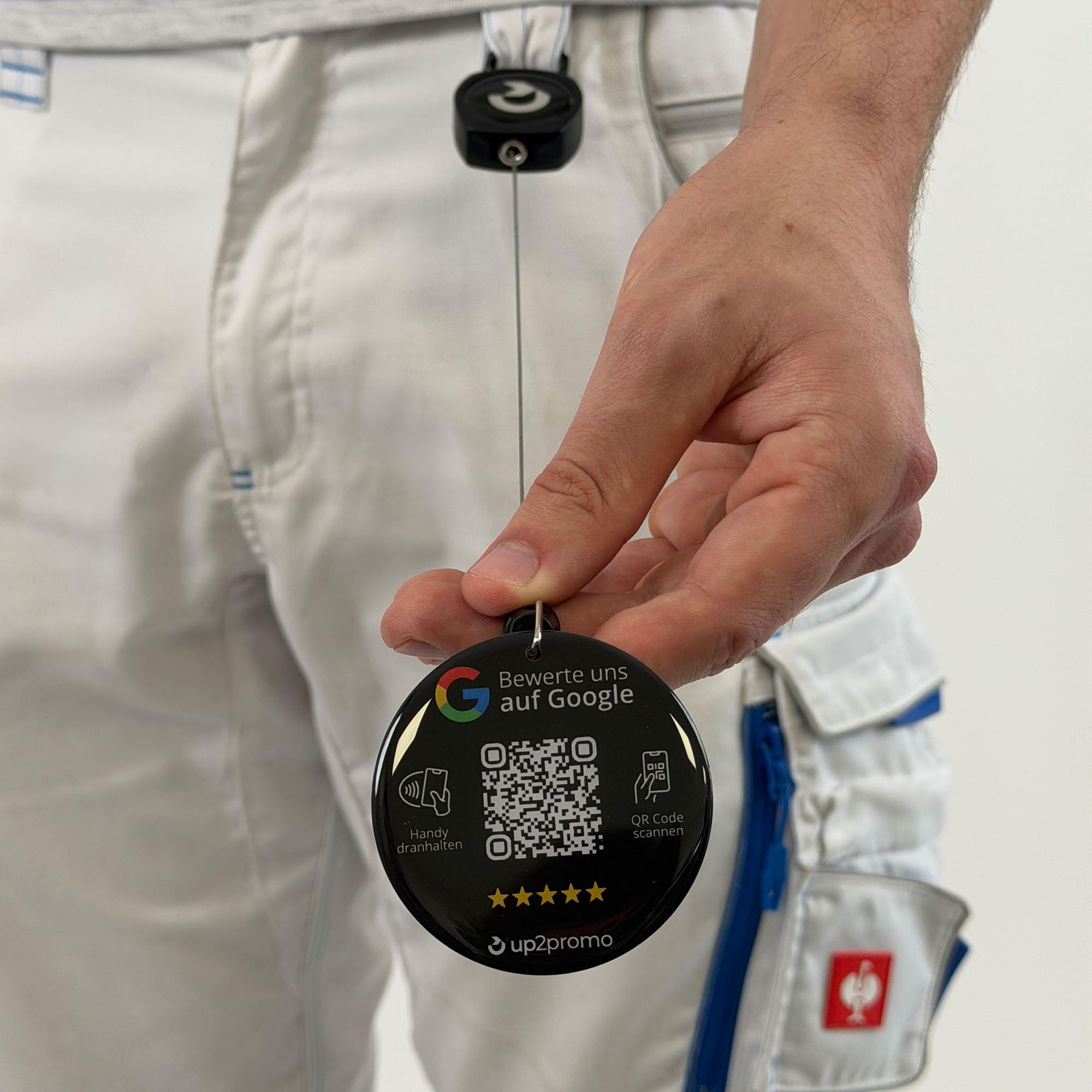 Bewertung NFC & QR Badge/JoJo/Tag für Google (schwarz)