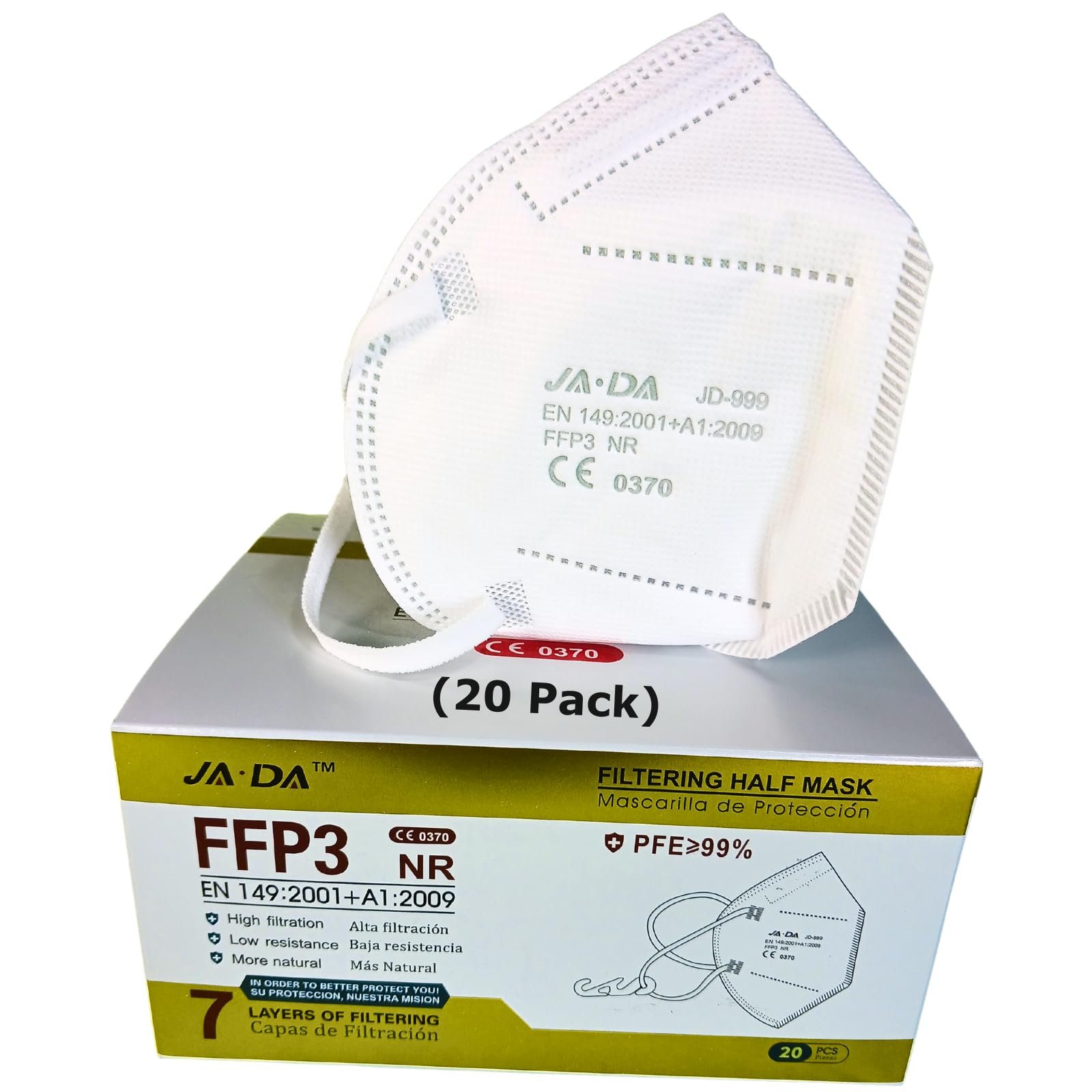 Spanner In The Works FFP3 Face Masks UK Certified EN149 Pack of 20