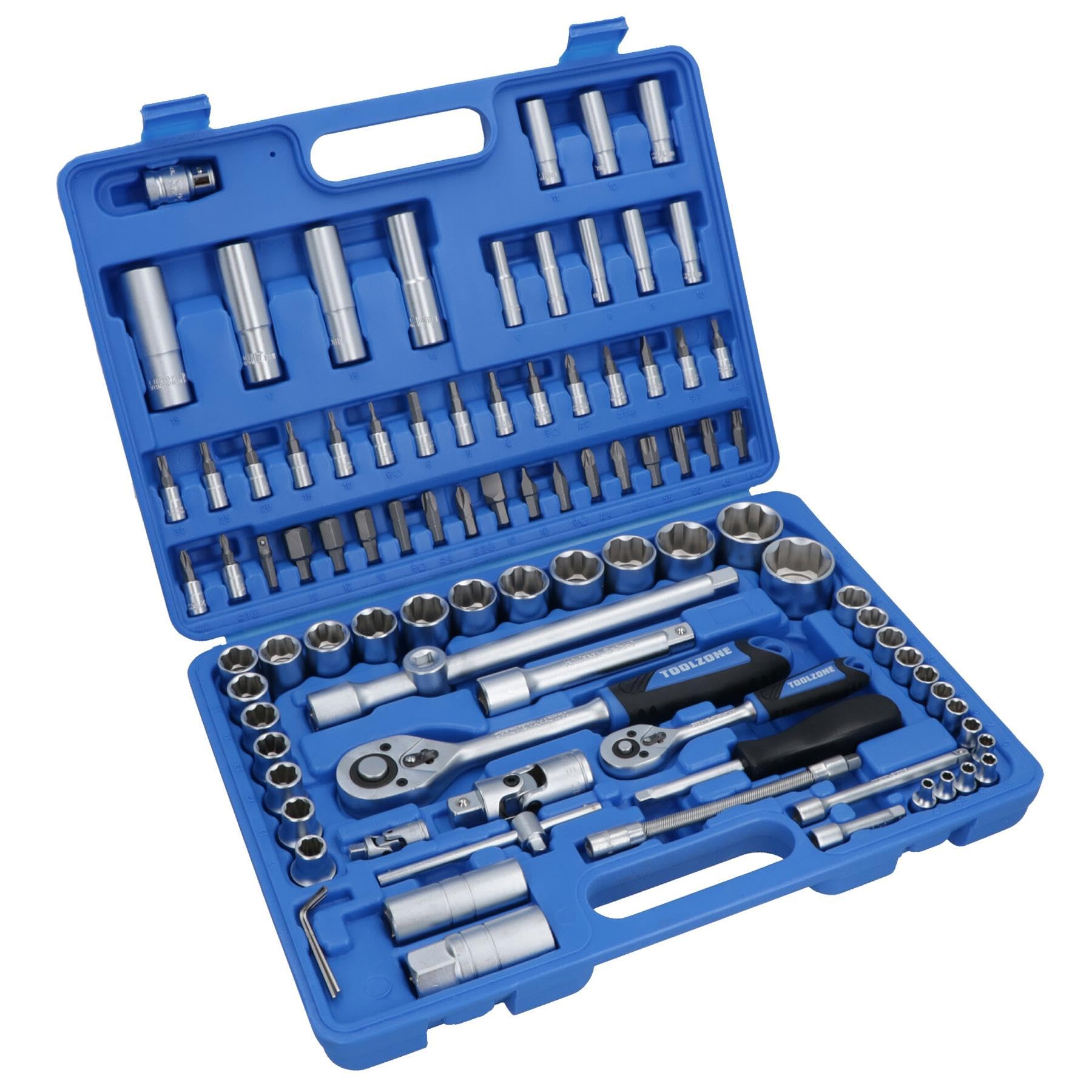 Jeu de tournevis coffret douille cliquet 1/4 1/2 profond TE066