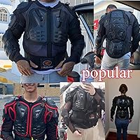 Vista 2 de RIDBIKER - Protector de blindaje desmontable, de cuerpo completo, para motocicleta, chaqueta de carreras, motocross, camisa protectora para pecho