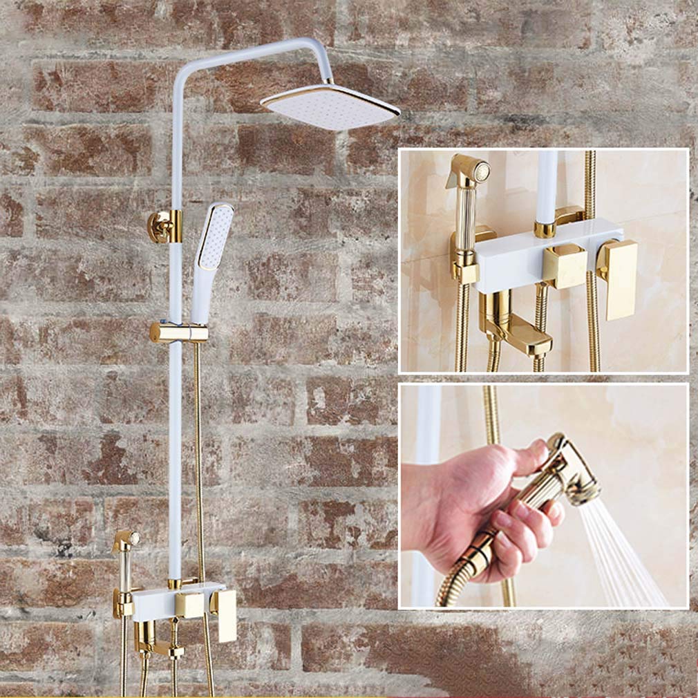 Système de douche mitigeur avec pommeau pluie 12 pouces et douchette