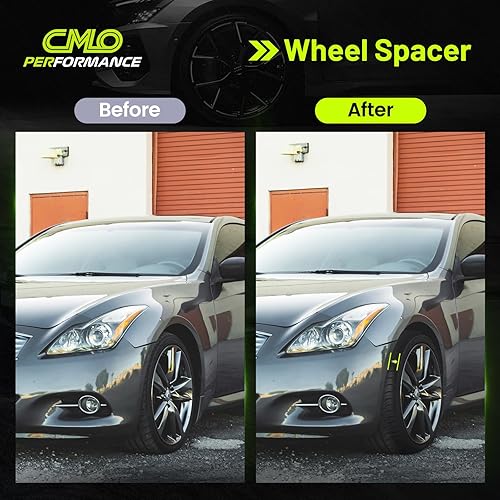 Miniatura 8 de Customadeonly Espaciadores de rueda forjados 5x114.3 para 370Z 350Z 240SX 300ZX GTR Murano Maxima Sentra (2 piezas de 1.0 pulgadas de grosor)