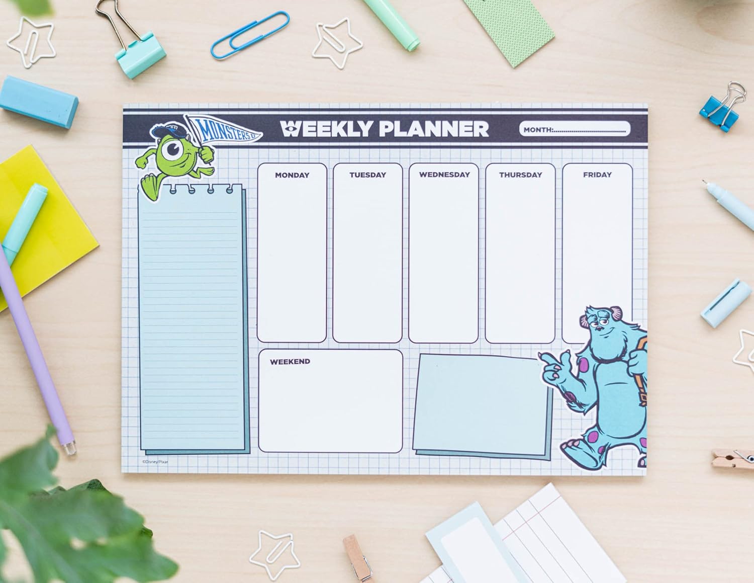 Official Monsters Inc Weekly Planner A4 – Disney Calendar – Family ...