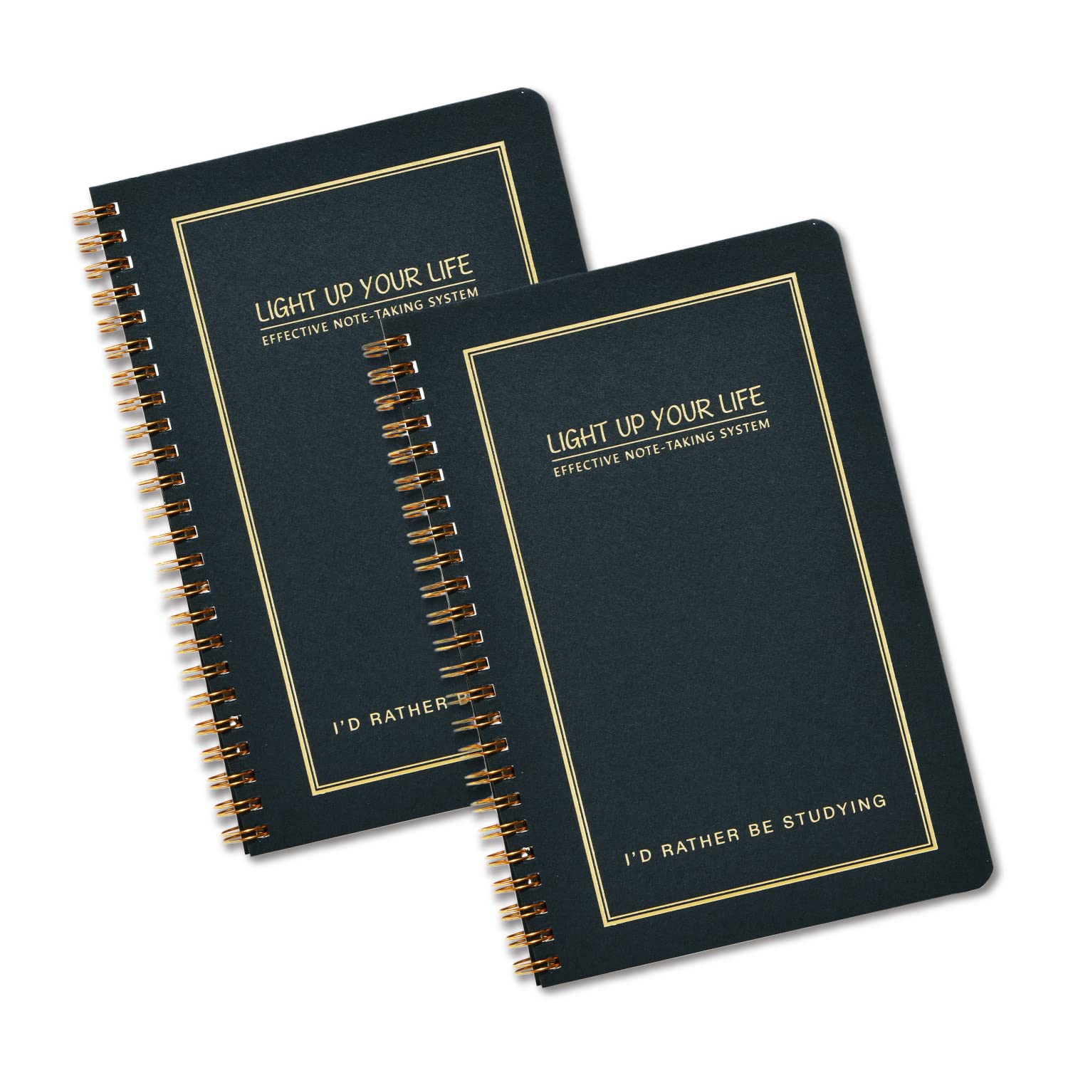 2Pack Spiral Subject NotebookA5 Cornell Note Taking System Notebook