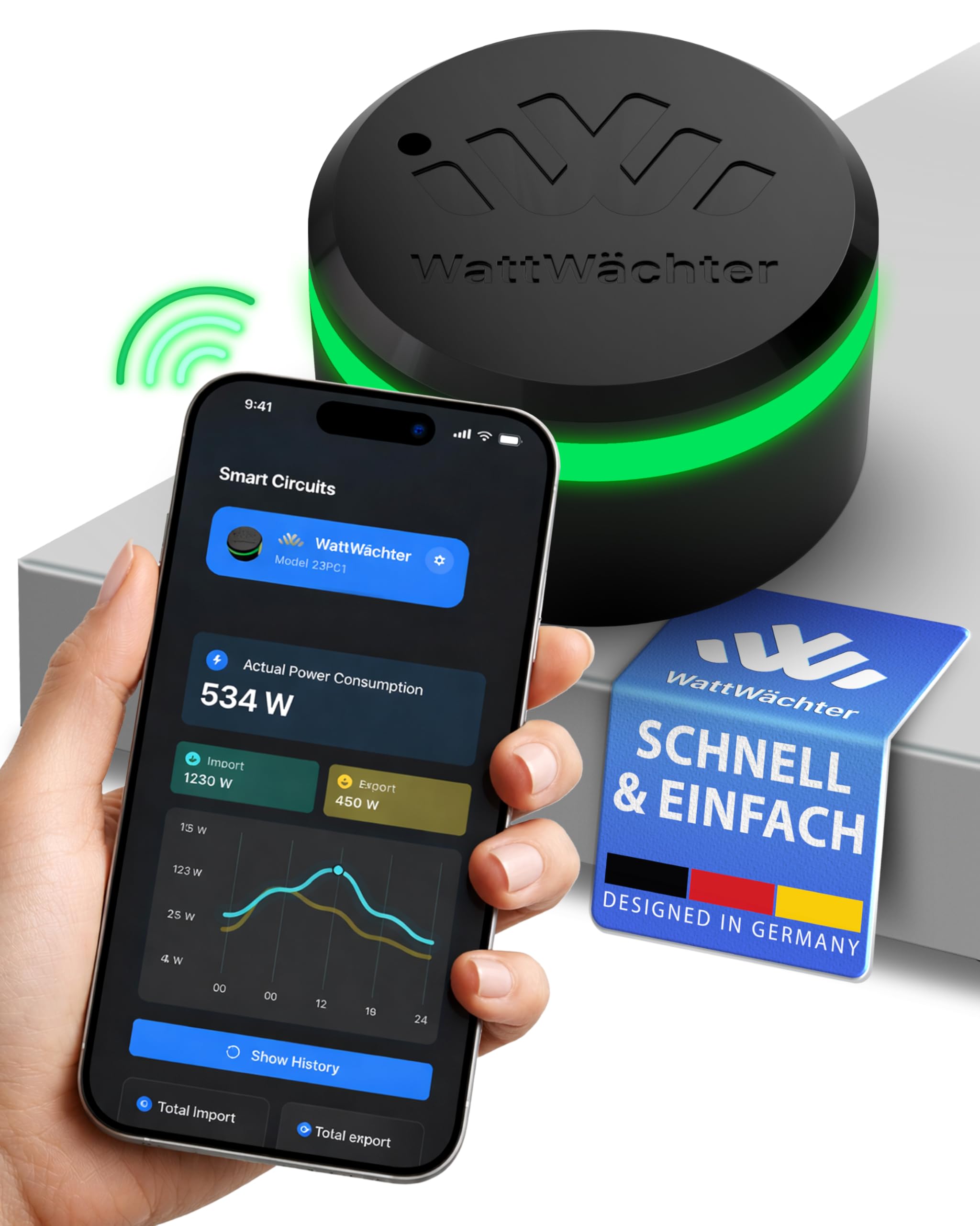 Plus inkl. App, IR Lesekopf für Stromzähler/SmartMeter/EHZ, WLAN, Volkszähler