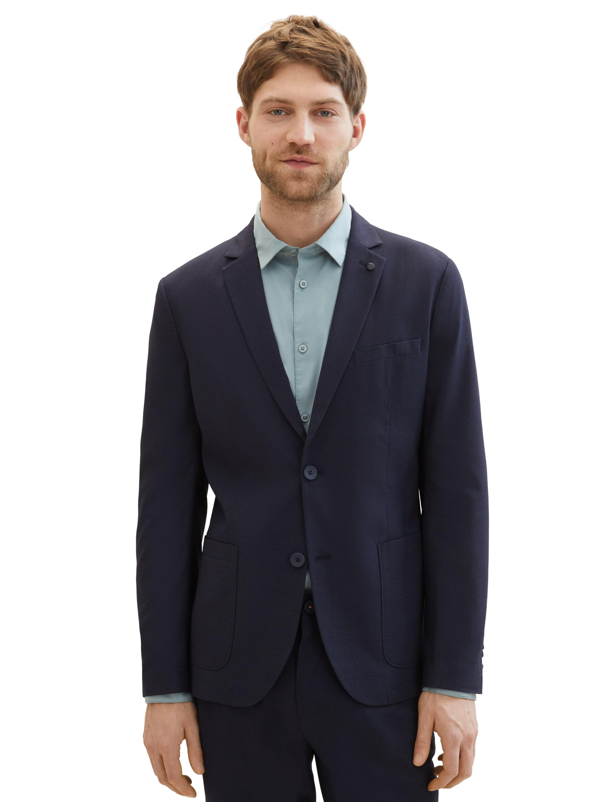 TOM TAILOR Veste en Jersey piqué Stretch Homme