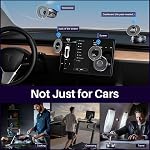 Nano Gel Suction Cup Car Mount, Magnetic Phone Holder for Your Car/Gym/Shower, 360° Rotating Foldable Car Phone Mount Compatible with iPhone 16 Pro Max 15 14 13 12 Plus & Android for Magsafe