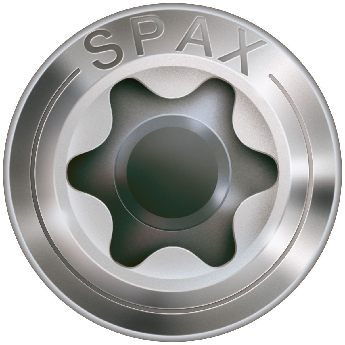 SPAX Śruba fasadowa ze stali nierdzewnej A2, 4,5 x 50 mm, 200 sztuk, T-STAR plus, zredukowana łeb soczewki, gwint mocujący, 4CUT, 25470004505022