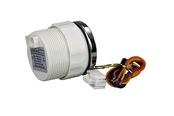 KUS Pactrade Marine Boat 2'' SS316 Water Tank Level Gauge Indicator Empty Full Red/Yellow 12V/24V 52mm 240-33ohms