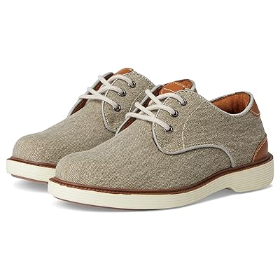 Florsheim Kids Highland Canvas Plain Toe Oxford Jr. (Toddler/Little Kid/Big Kid) Boys Shoes Taupe
