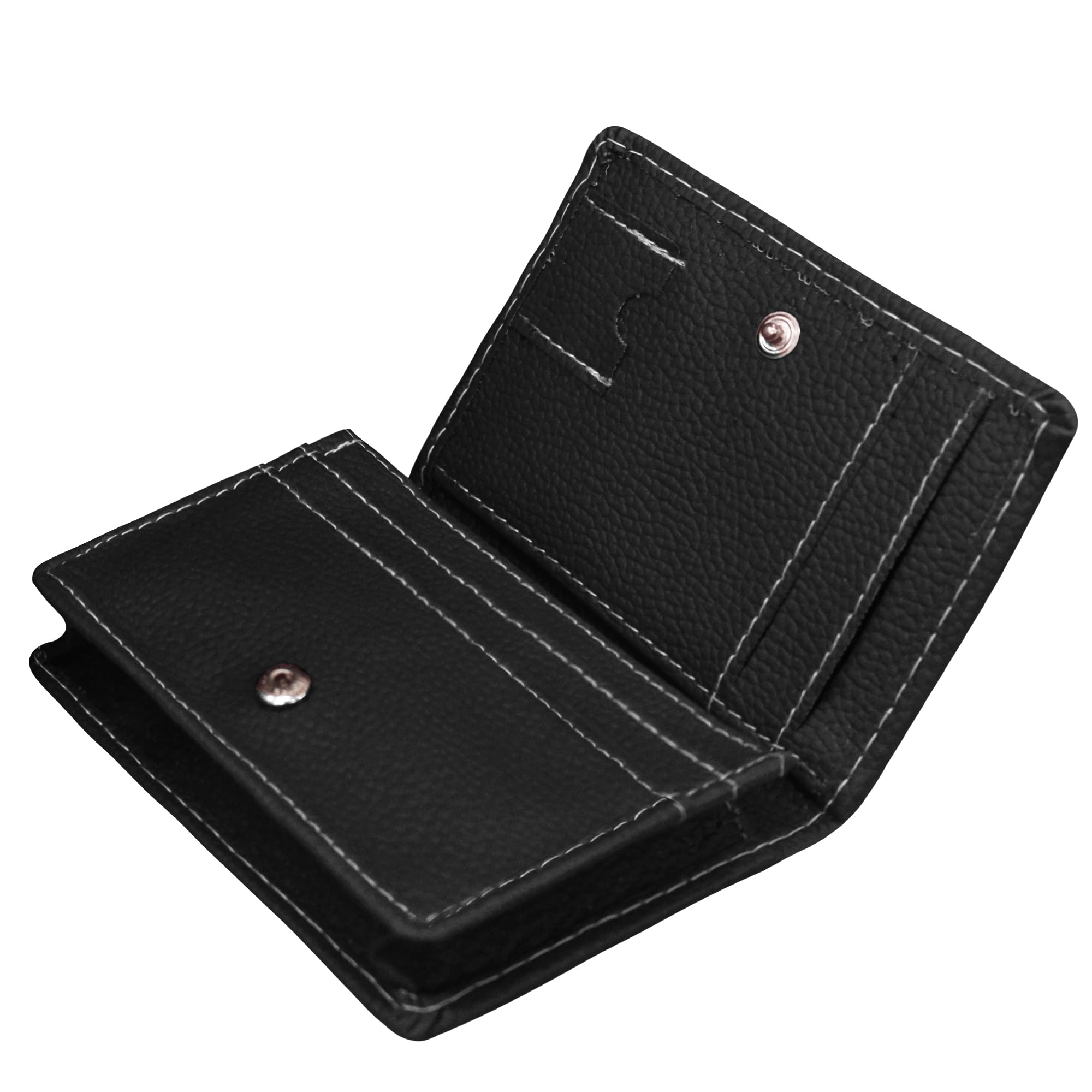 MATSS Black Artificial Leather Card Holder||ATM Card Case||Credit Card Holder for Men and Women (12015IA)