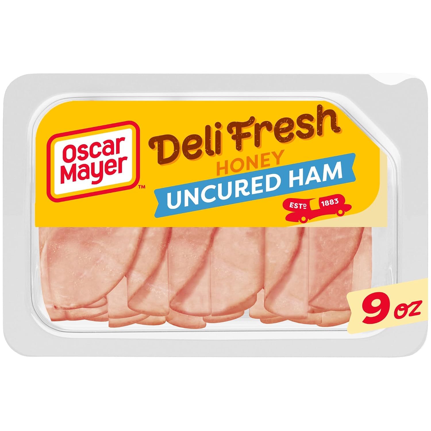 Oscar Mayer Deli Fresh Honey Uncured Ham Sliced Sandwich Lunch Meat (9 oz Tray)