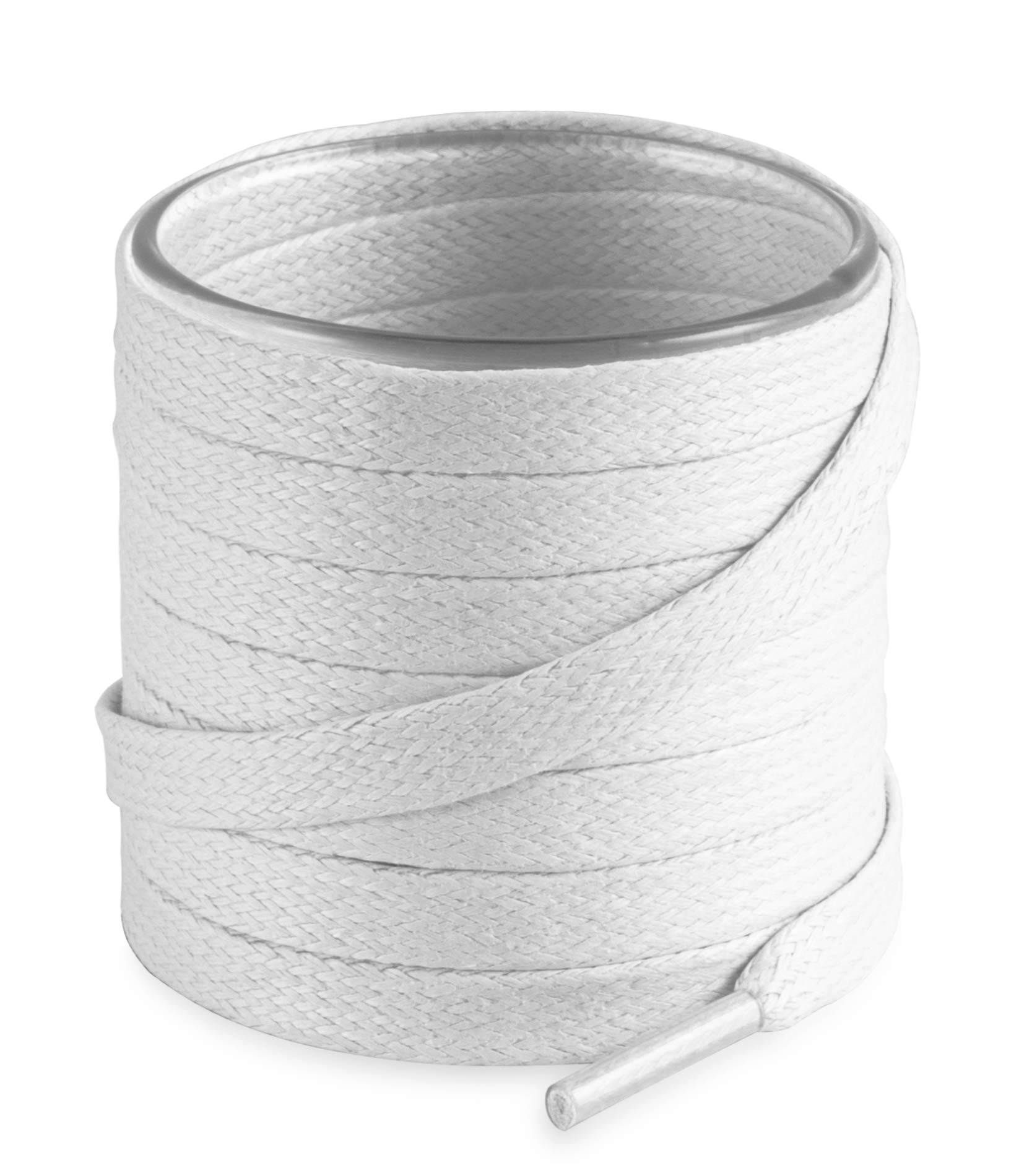 Shoemate Flat Waxed Cotton Shoe Laces for Boots & Dress Shoes, Shoe Strings