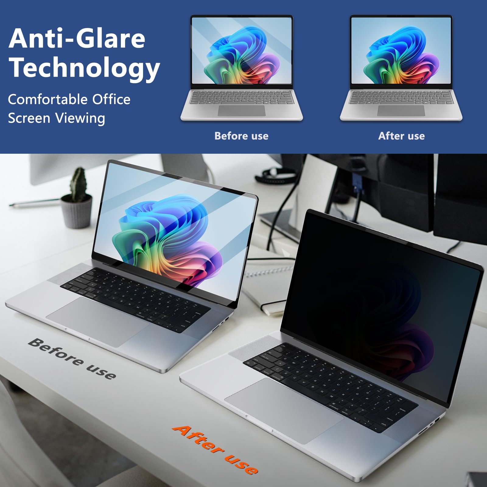Filtro de Privacidad Magnético Extraíble para 13.8 Pulgadas Surface Laptop 7 (2024), Anti Luz Azul Antirreflejo Privacy de Protector de Pantalla Portatil para13.8 Surface Laptop 7 2024