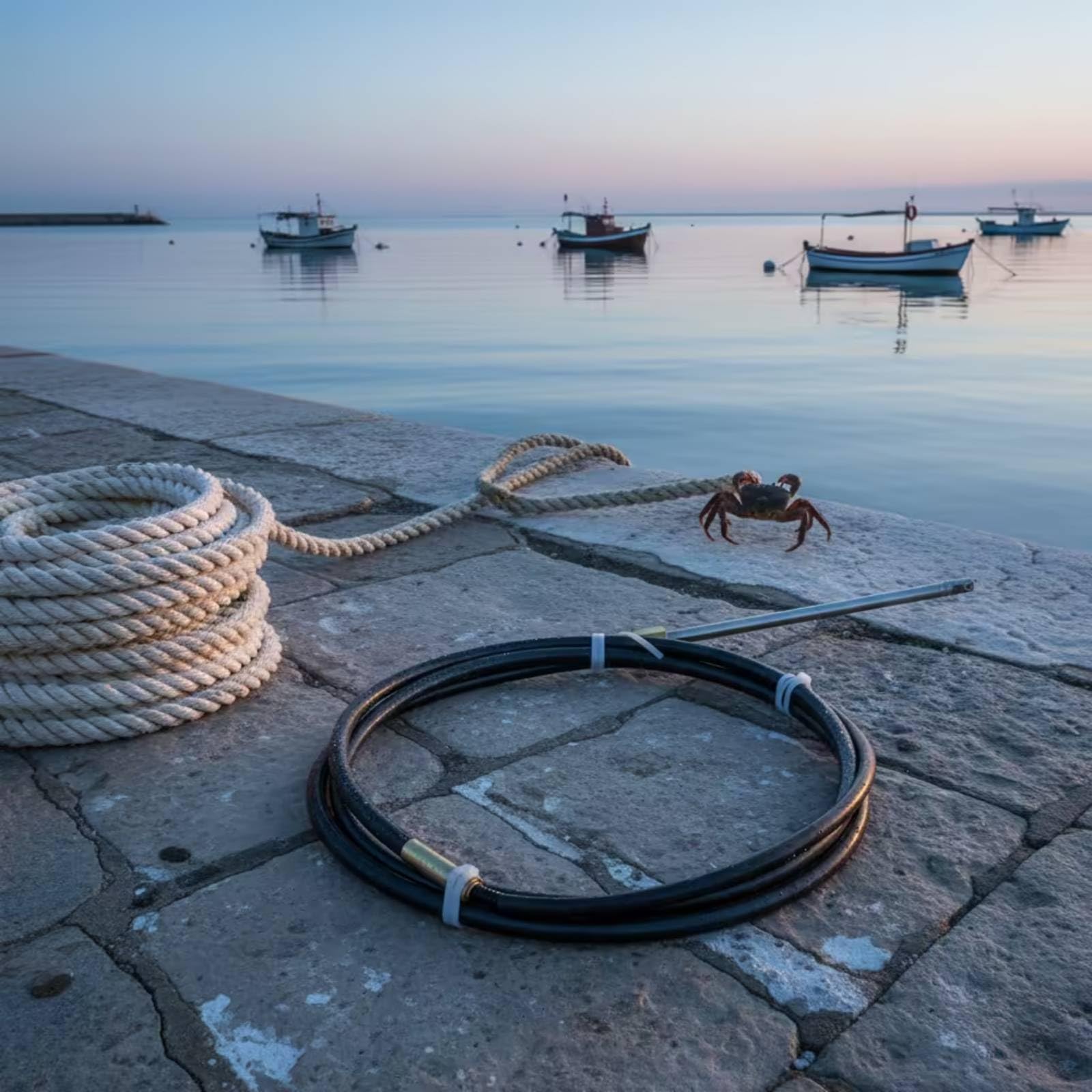 harayaa Cavo di Sterzo per Barche con Guaina Esterna in Acciaio E Plastica per Controllo Direzionale Preciso Adatto per Installazione su Motore Fuoribordo E di Marino, 4.5 Metri 15 Piedi