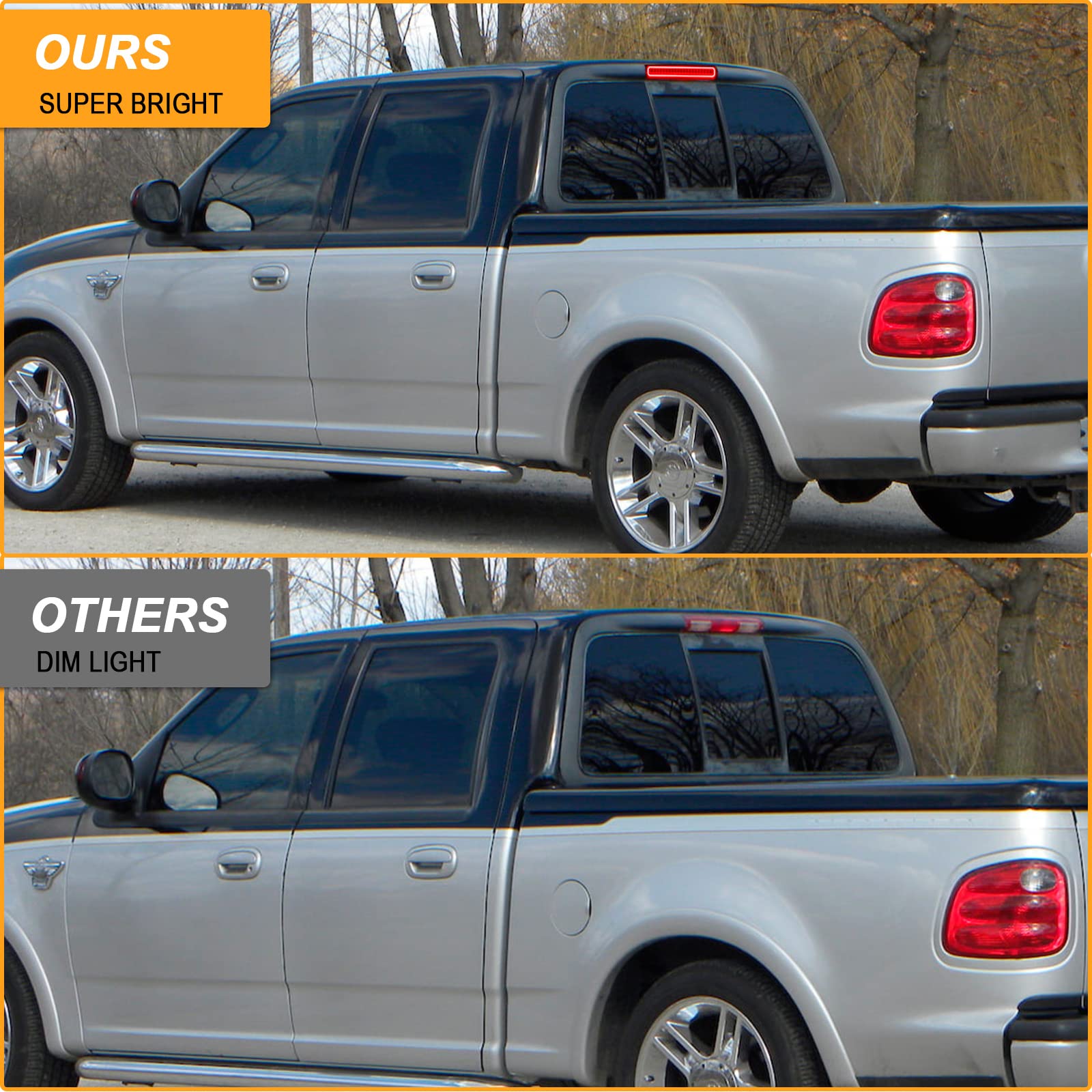 R&F Auto Smoked Lens LED Third Brake Light & Red Tube - View #3