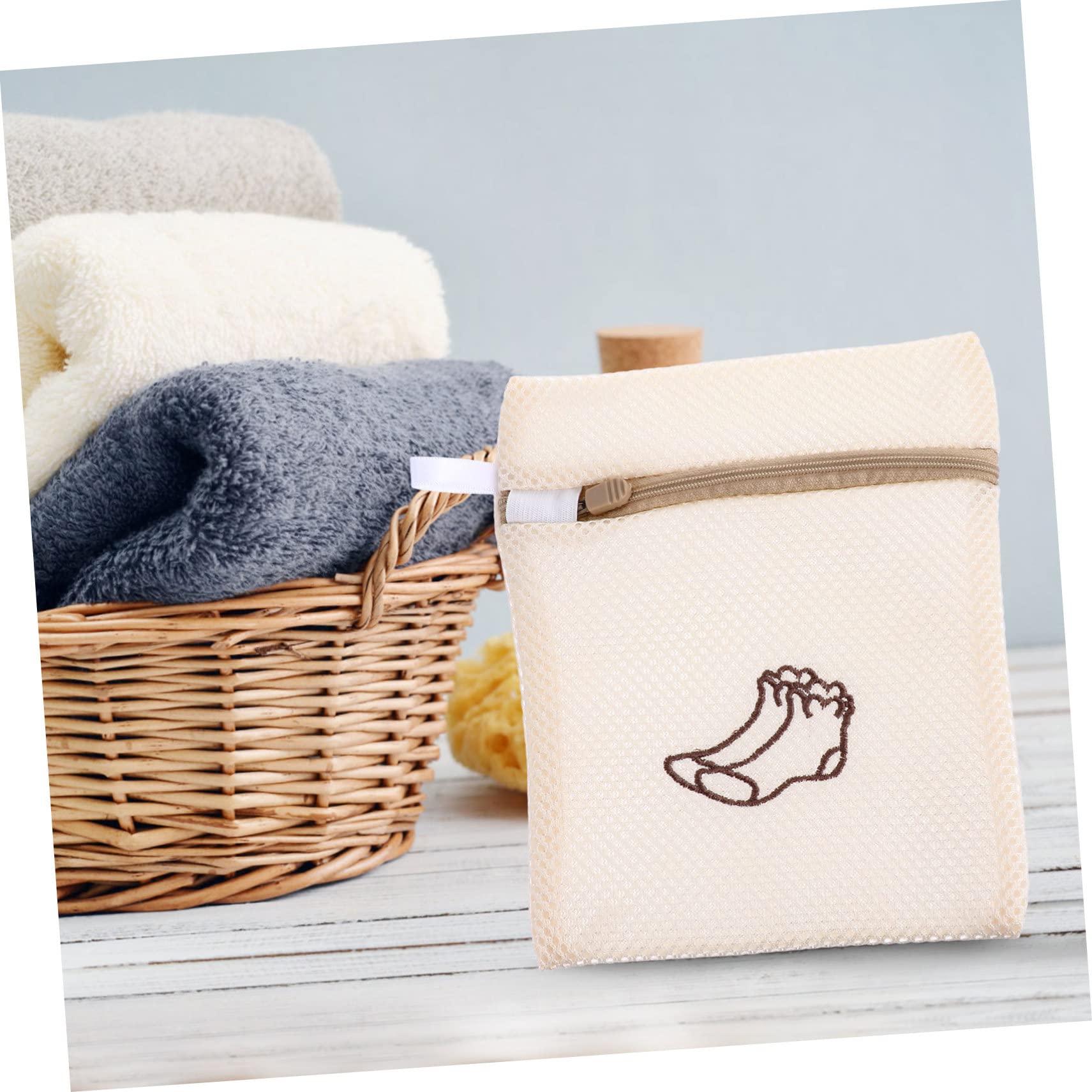 Ciieeo 15stücke Waschbeutel Für Socken Und Bhs Robuste Netz-waschbeutel Für Wäsche Beige Für Zuhause Oder Reisen Schützend Und Langlebig