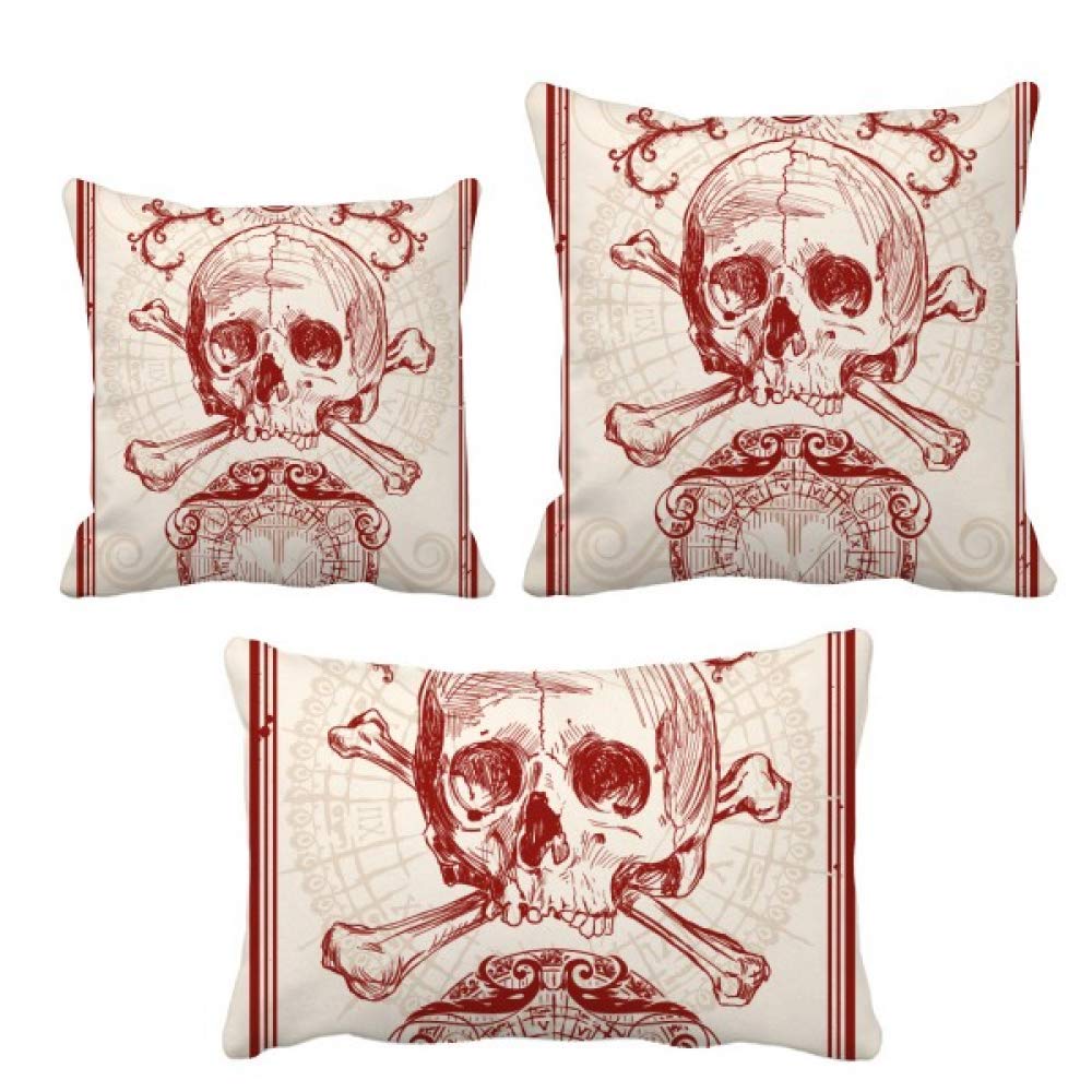 Housse de coussin carte de poker motif couronne rouge taie canapé
