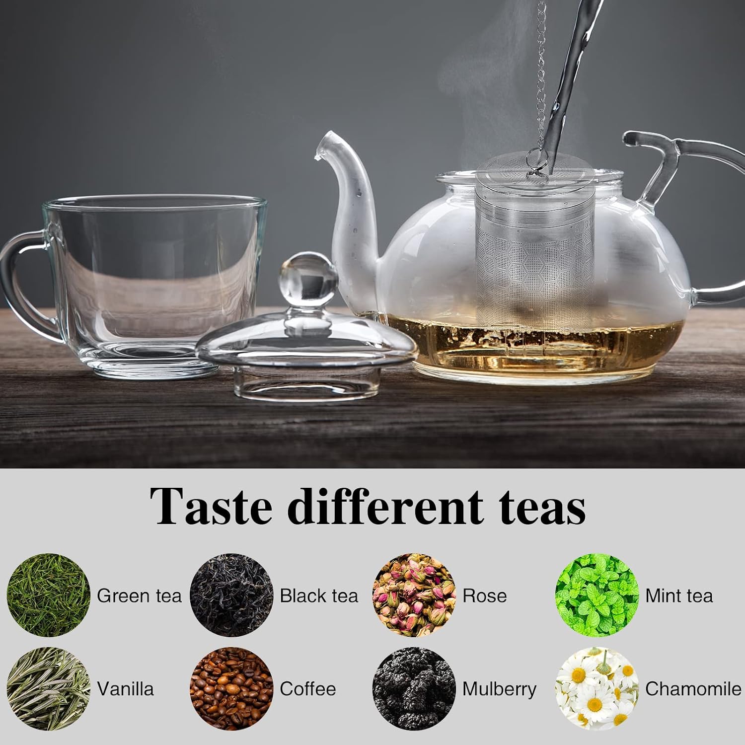 2 Pack Large Tea Infusers For Loose Tea, Stainless Steel Fine Mesh image 5