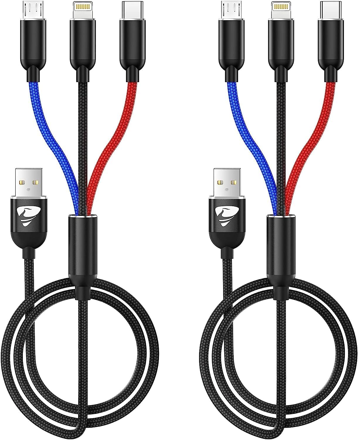 Amazon.co.jp: Aioneus 3in1 充電コード 2本セットiPhone充電器