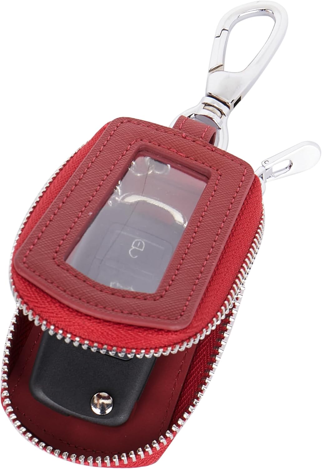 LinsCraft Universal Premium Car Key Fob Case, Leather Key