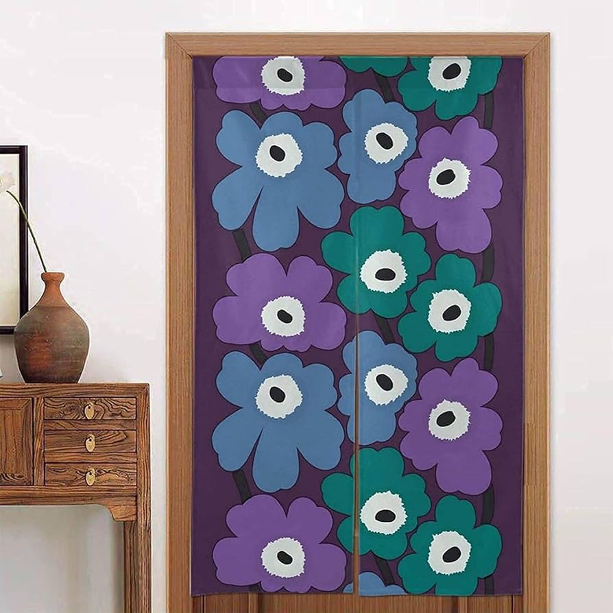 Amazon｜北欧 のれん マリメッコ Marimekko のれん 和風 目隠し ロング