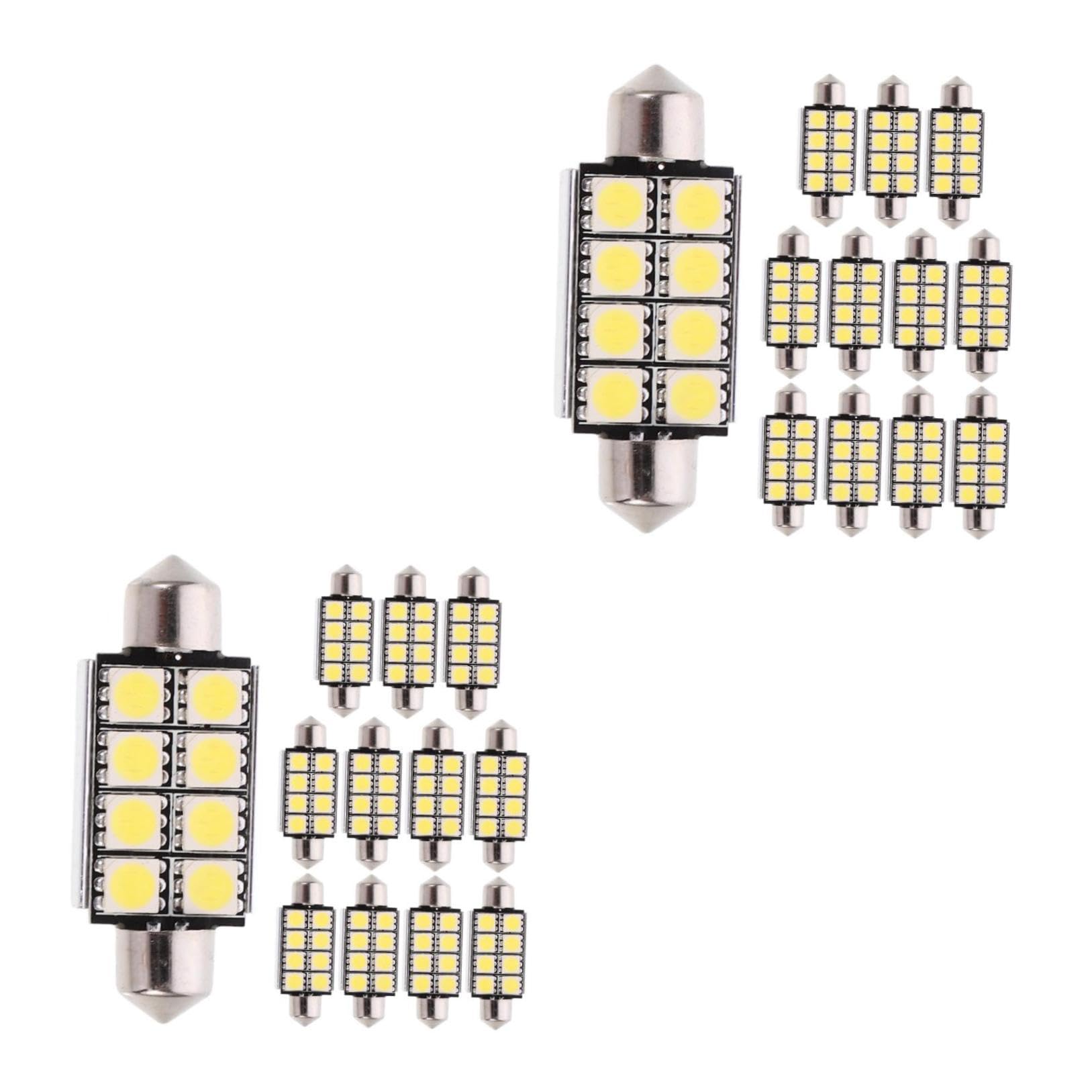 iplusmile 24pezzi Lampadine Led Festoon Con Smd Luce Interna Per Auto Bassa Consumo e Alta Luminosità Compatibile Con Distribuzione Luce Omnidirezionale