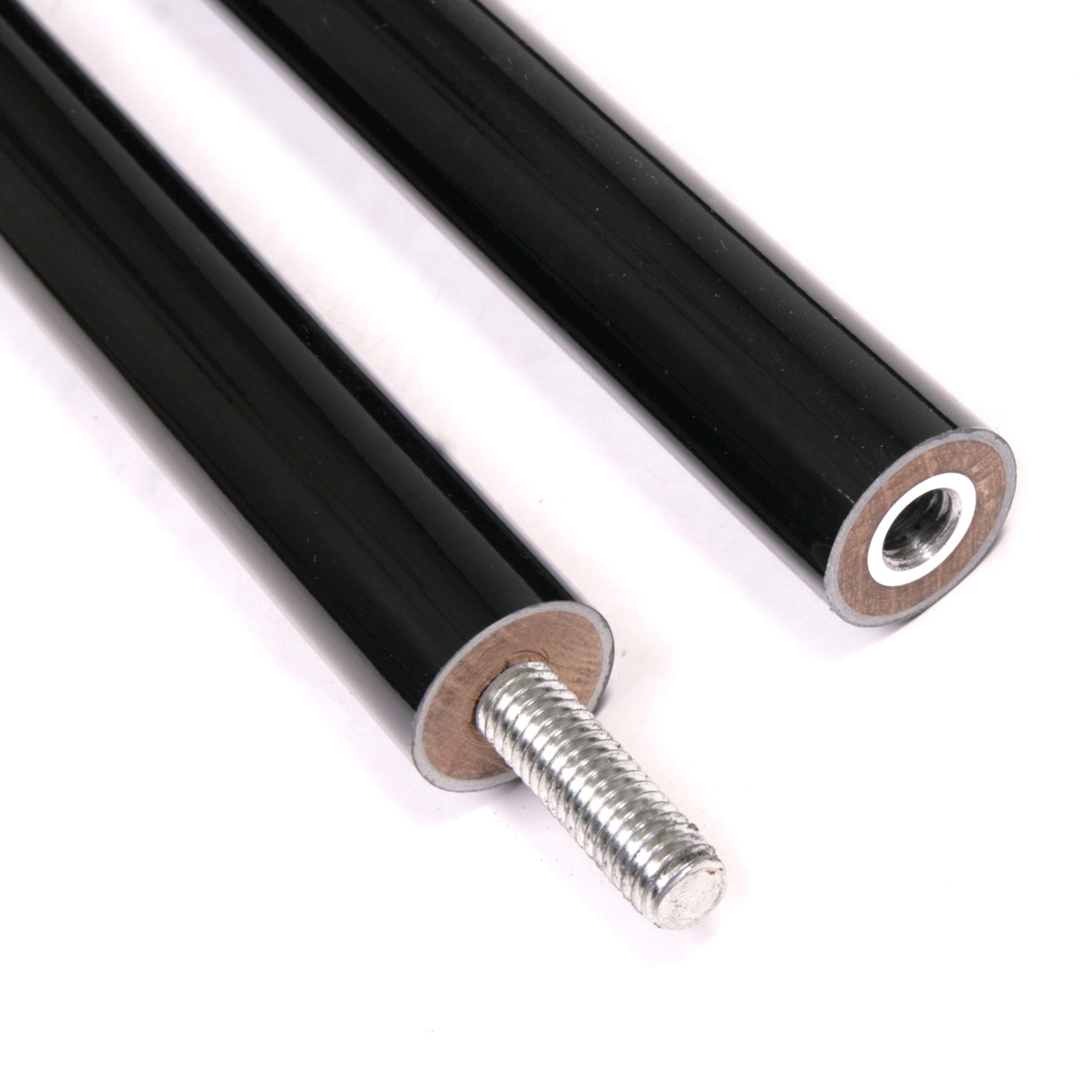 DEPICE Bâton Long en Carbone (Graphite), 182 cm, env. 970 g, en Trois Parties, vissable, revêtement en Carbone, Noyau en Bois, Vernis Piano