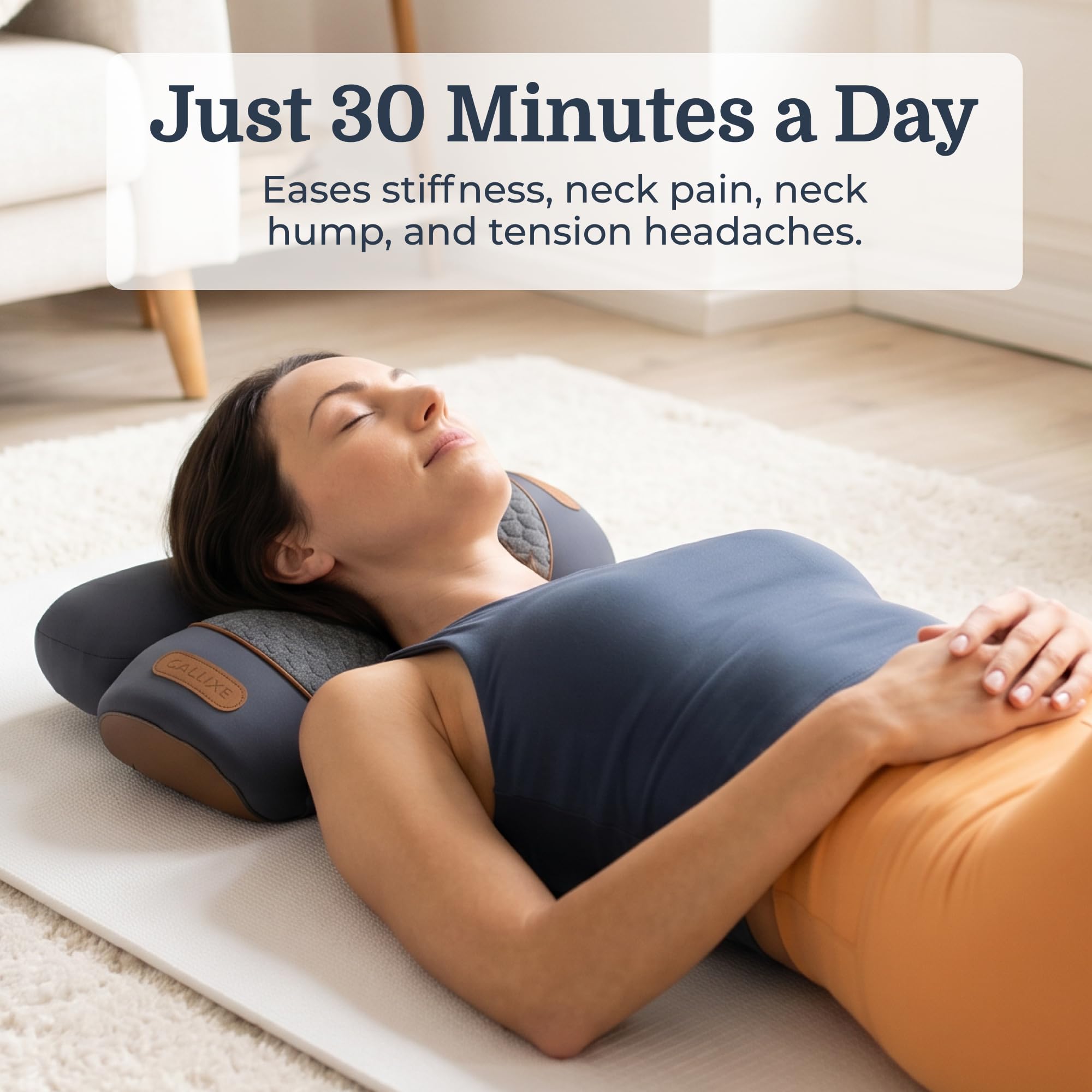 CALLIXE TheraPillow: Neck Massager with Heat & Vibration -3