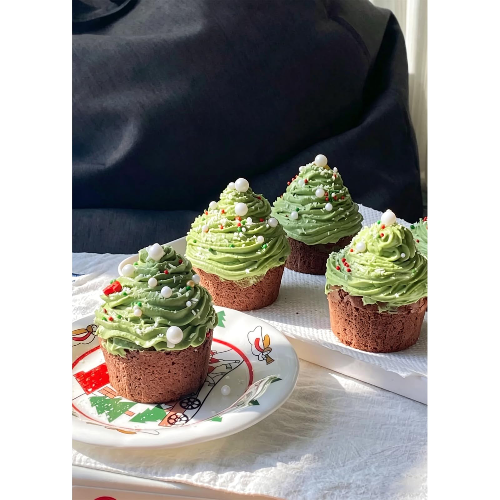 Weraru Decorazioni commestibili per torte, cupcake, biscotti, feste, matrimoni, feste, Natale, 130 g