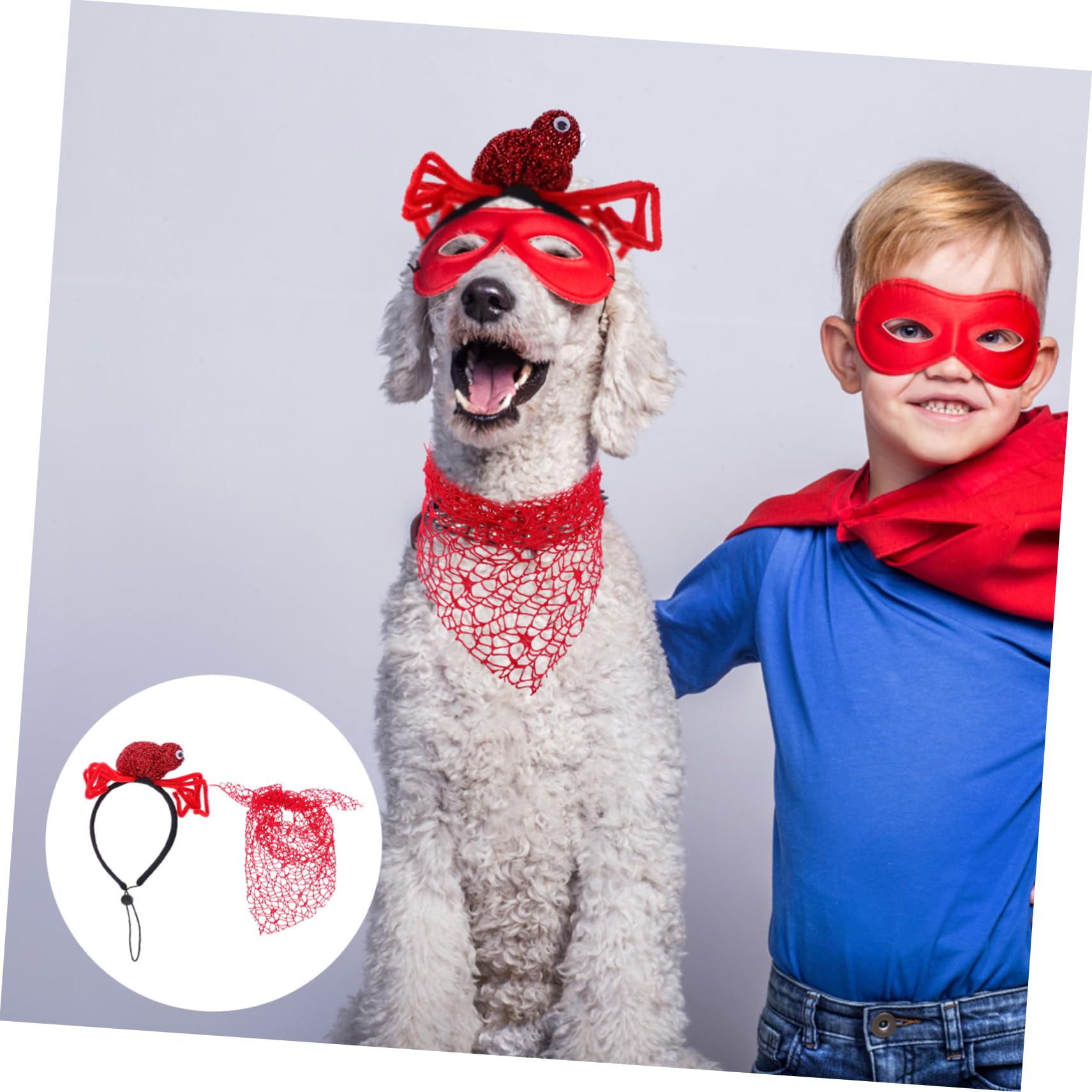 Hemobllo 2pièces Bandanas Halloween pour Chien Bandanas Araignée Triangulaires Accessoires Déguisement Fête Halloween Décorations Animal De Compagnie
