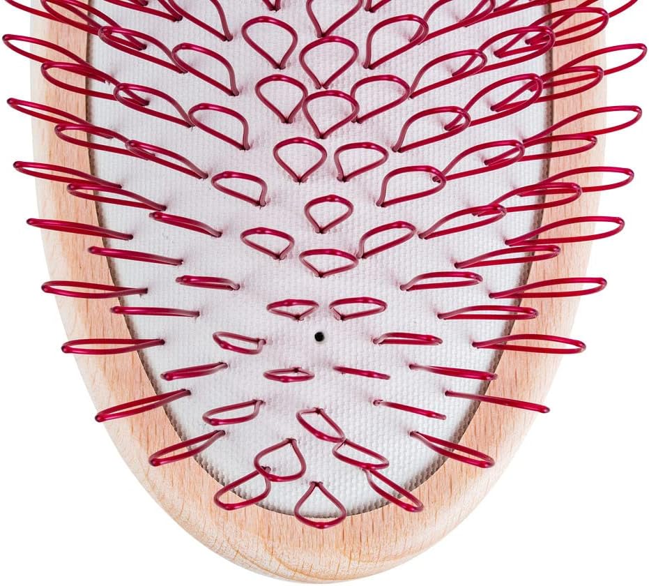 Acca Kappa Protection Beech Wood Looped Nylon Oval Brush, Extra Soft, brown, 250 g (Confezione da 1) - Image 5