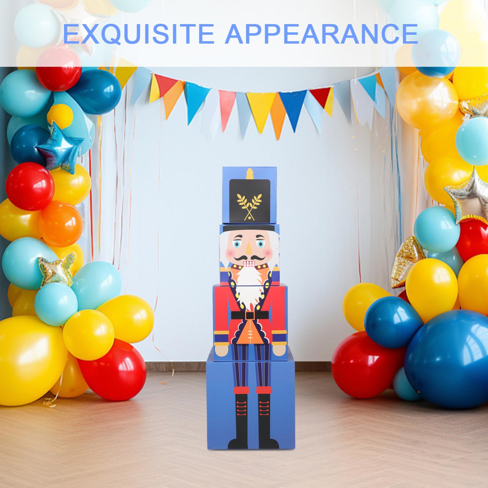 SOLUSTRE Scatole Regalo Per Feste Natalizie Decorative Impilabili Scatole Nidificanti Per Riporre Decorazioni Multifunzionali Per Usi