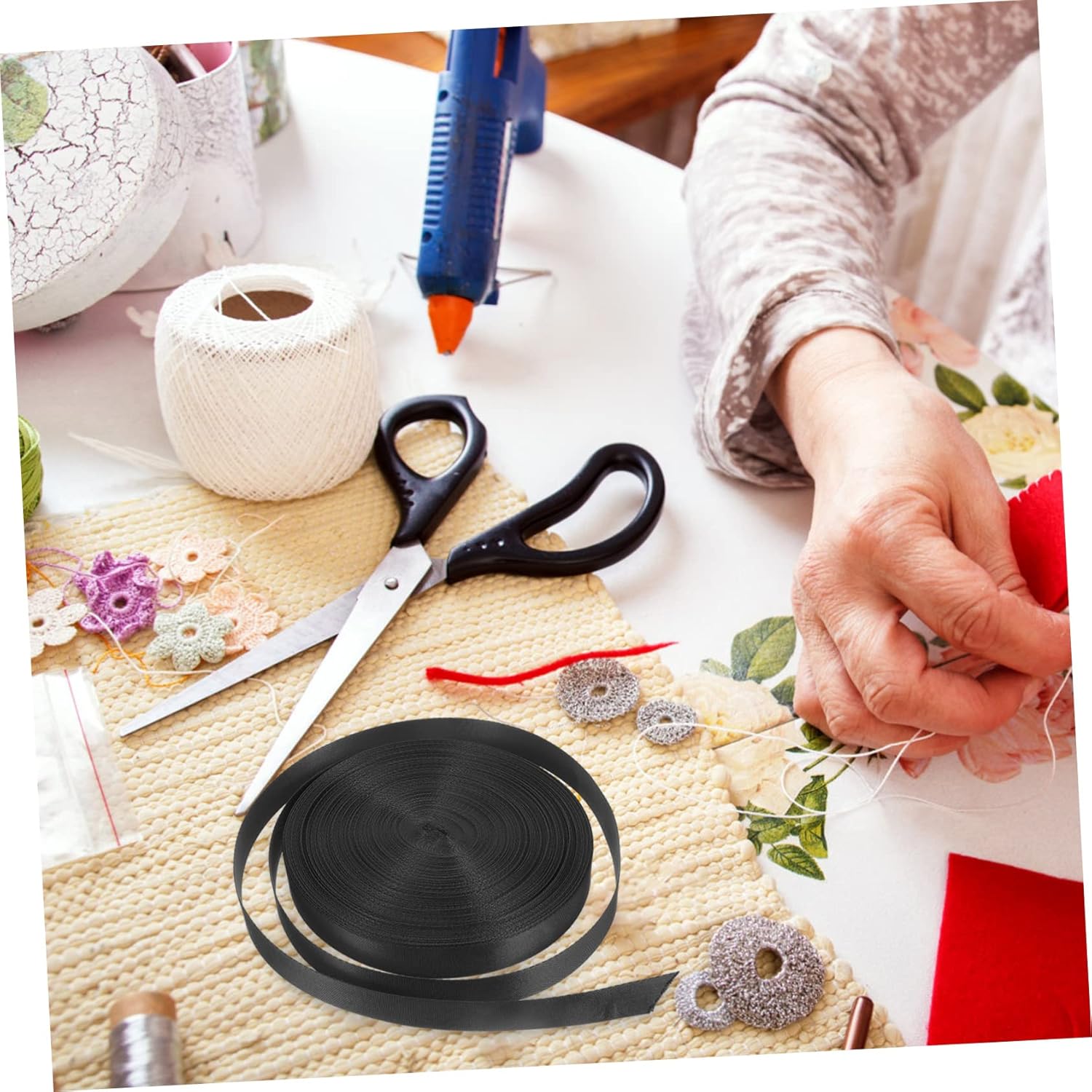 Wide Nylon Webbing Straps Detachable Strapping for DIY Crafts Webbing Belts for Furniture Household and Outdoor Activities