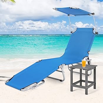 Amazon.com : COSTWAY 2 PCS Foldable Lounge Chair Outdoor