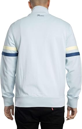 ellesse Men's Roma Track Jacket, Light Blue/Blue, XL
