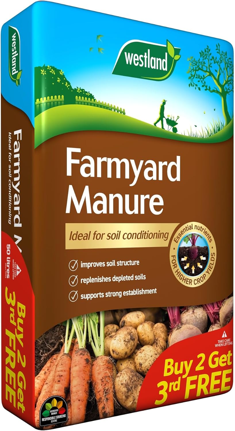 Westland Farmyard Manure 50lt Bag Soil Improver Replenishes
