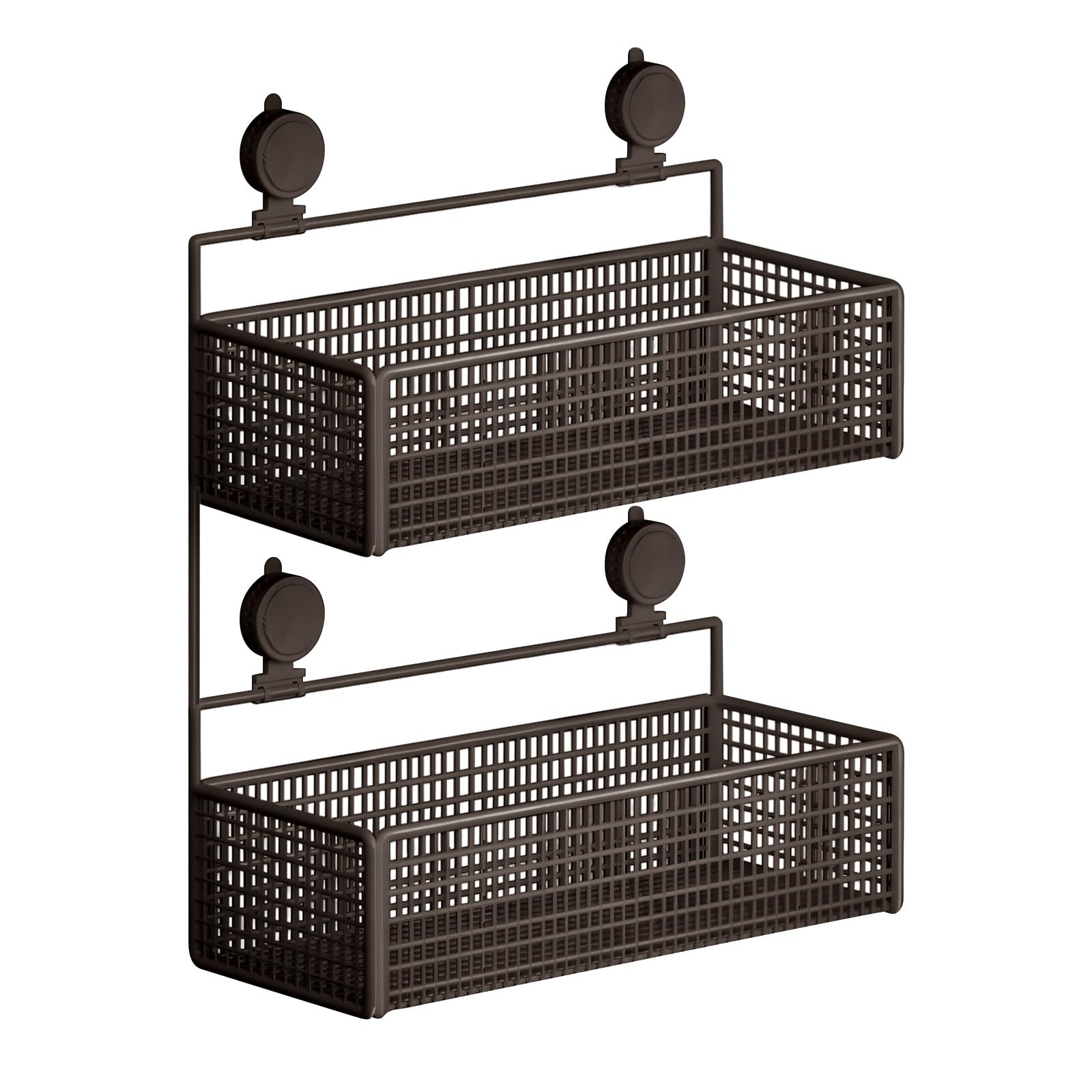 Estante flexible con ventosa de gran capacidad y balda impermeable regulable