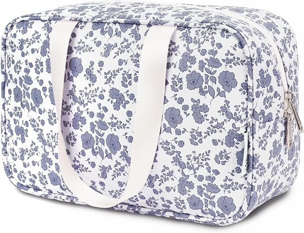 Narwey Toiletry Bag, Large Toiletry Bags for Women, Full Size Wash Bag Women, Large Makeup Bag with Handles, Portable Toiletries Bag for Travel, Make up Cosmetic Organizer for Essentials - 1
