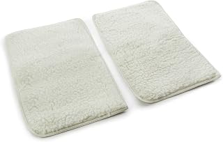 Sherpa Large Replacement Liners for Pet Carriers - 2 Pack Waterproof Absorbent Kennel Pads, Machine Washable Cat Dog Crate Mats 19x12in White