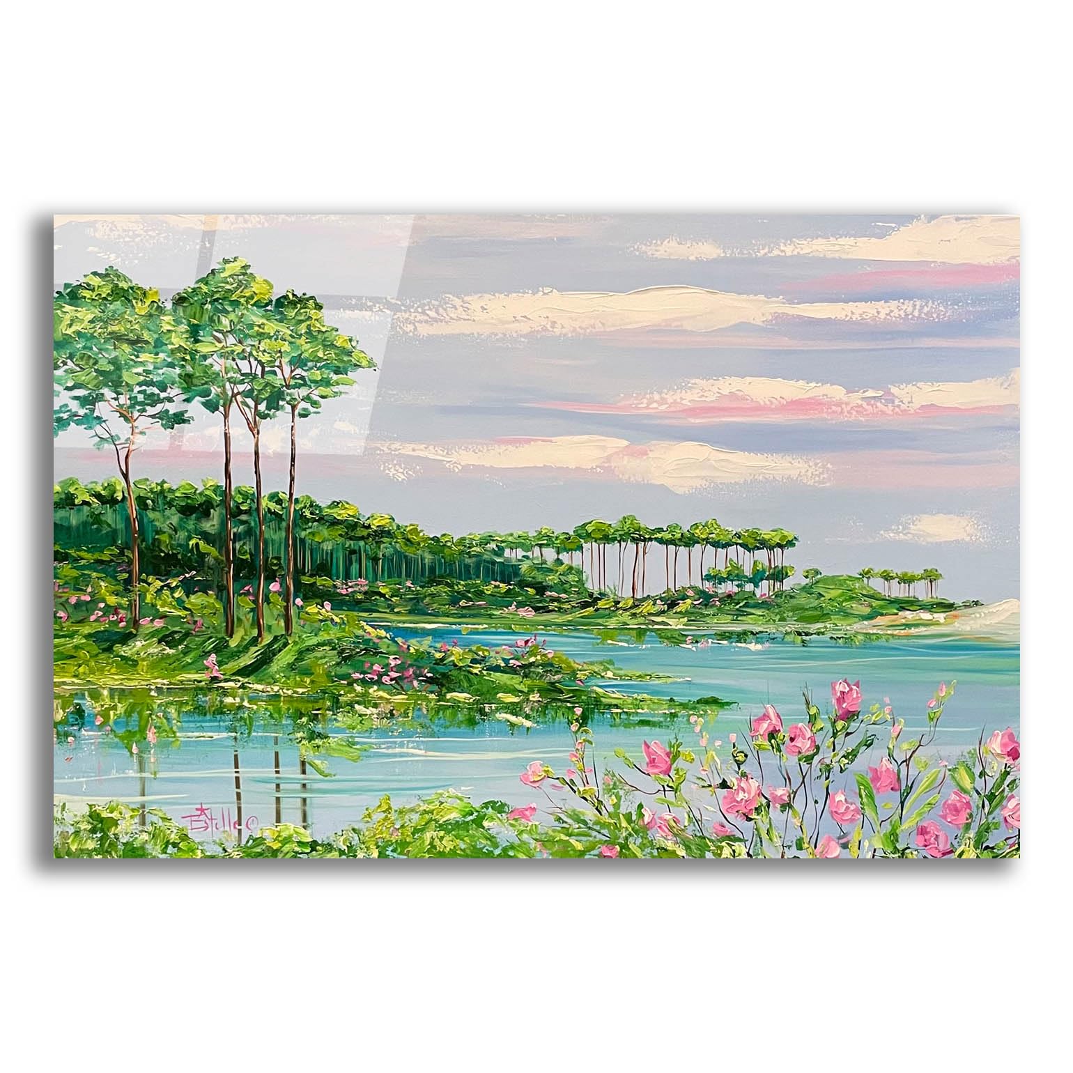 Amazon.com: Epic Art 'Western Lake' by Estelle Grengs, Acrylic