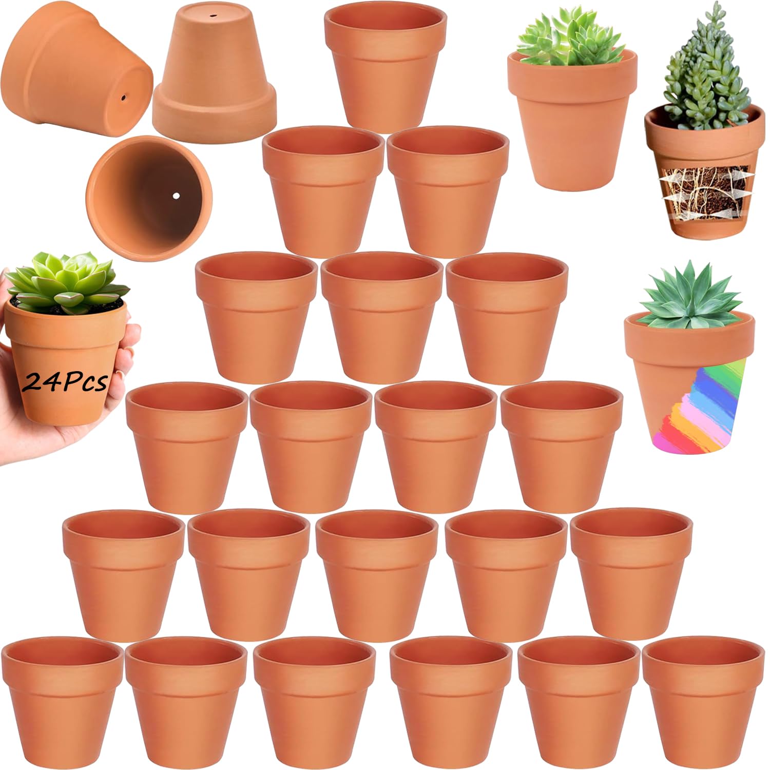 Petits pots en argile réutilisables pour stopper le gaspillage