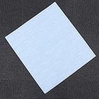 Vista 5 de ARTIBETTER Adhesivo de pared de ladrillo 3D para despegar y pegar, paneles de pared de azulejos azul cielo, autoadhesivo, decorativo, telón de fondo