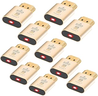 Furjosta HDMI Dummy Plug fit-Headless Display Emulator DDC EDID Fit Headless Ghos with Windows Mac OSX Linux Great for for Computer Desktop Support 2560x1440@61Hz 10P