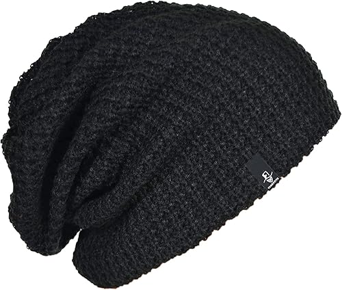 FORBUSITE Mens Slouchy Long Oversized Beanie Knit Cap for Summer Winter B08