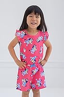 Vista 4 de Bluey French Terry Sleeveless Romper Infant to Big Kid Sizes (12-18 Months - 10-12)