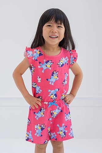 Miniatura 4 de Bluey French Terry Sleeveless Romper Infant to Big Kid Sizes (12-18 Months - 10-12)